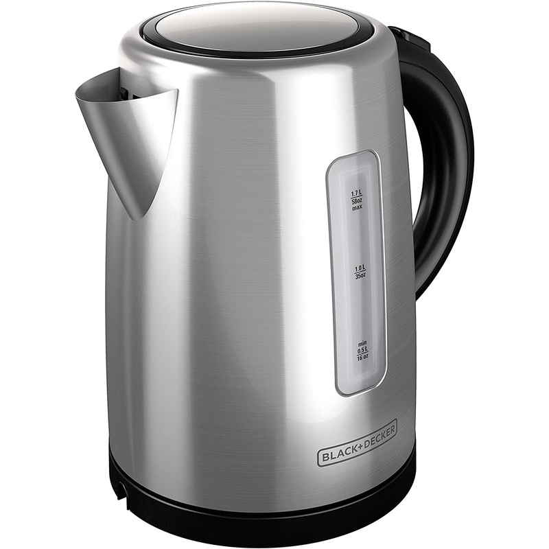 BLACK+DECKER KE2000SD Stainless Steel Electric Tea Kettle, 110V