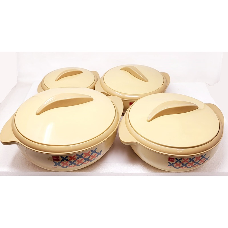 Cello Sizzler Insulated Casserole Food Server Hot Pot Gift Set (4 Piece Set)