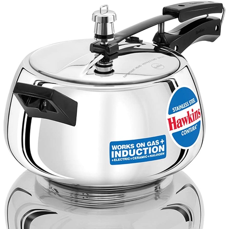 Hawkins SSC50 Stainless Steel Contura Pressure Cooker 5 Liter