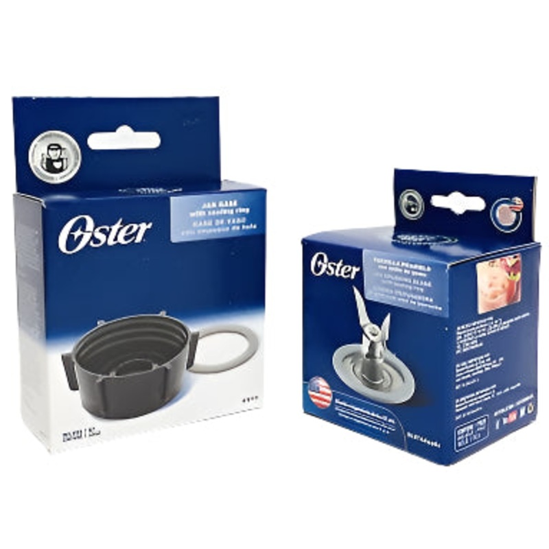 Oster Jar Base and Blade Assembly with Sealing Rings Blender Accessory, Small