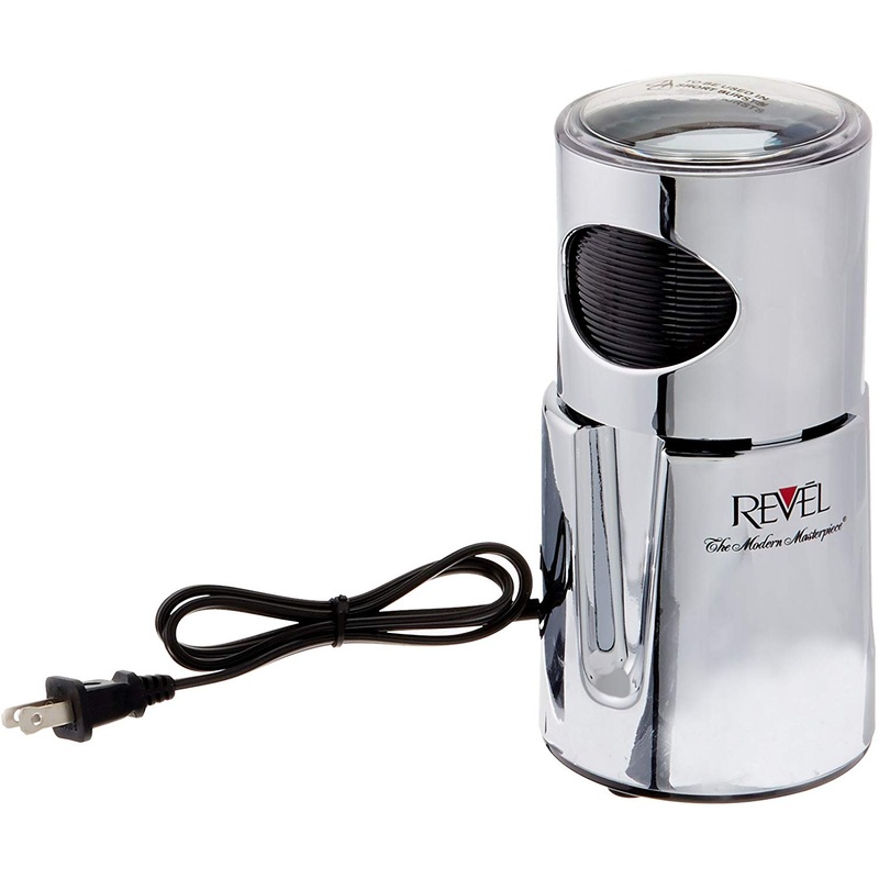 Revel CCM101CH 110-volt Wet and Dry Coffee/Spice Grinder, Chrome