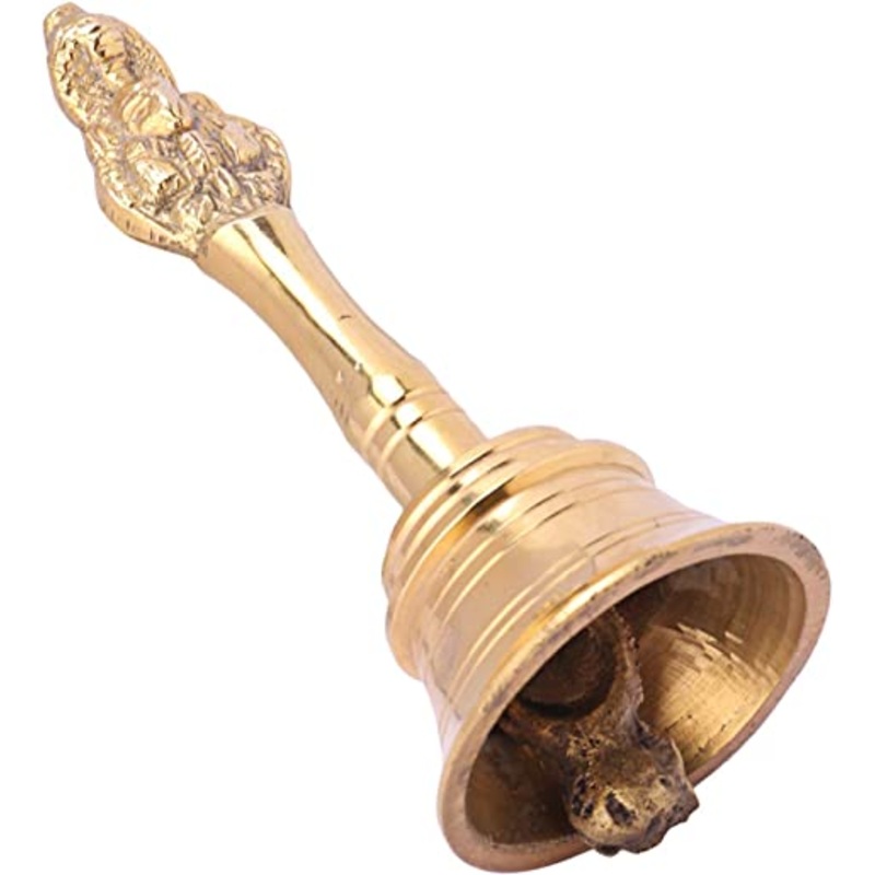 Tabakh 3.5" Hand Held Service Bell 1.5 Inch Diameter - Polished Brass