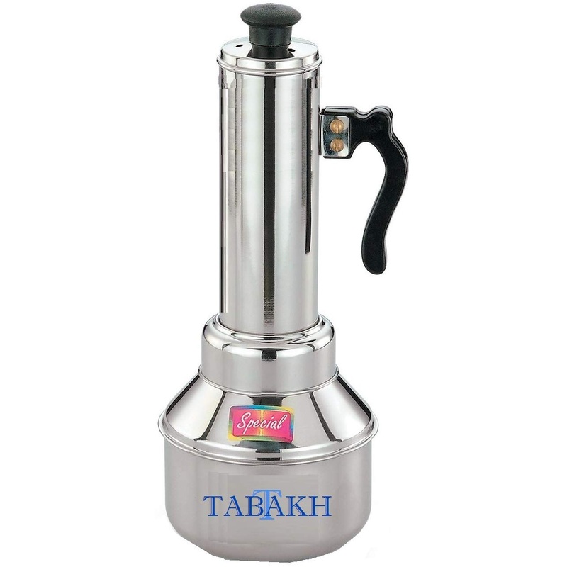 Tabakh Micro Puttu Kudam Cooker Stainless Steel Steamer, 0.5 Liter