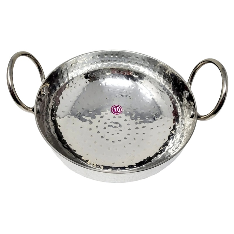 TABAKH Stainless Steel Kadai Round Bottom