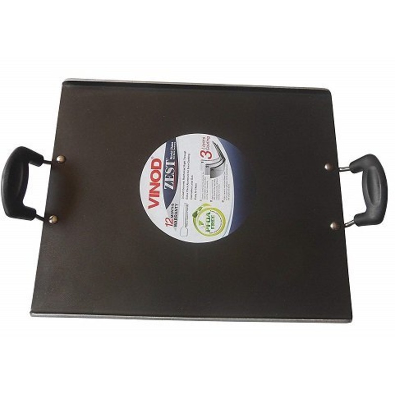 Vinod Pathri Tawa 32 * 38cm, Square, Non-Stick. 4mm Extra Thick.