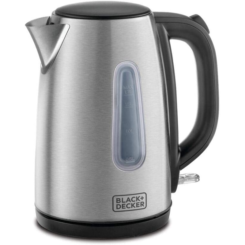 Black & Decker 1.7L Concealed Coil Stainless Steel Kettle, JC450-B5 (220V - Not for USA - European Cord)