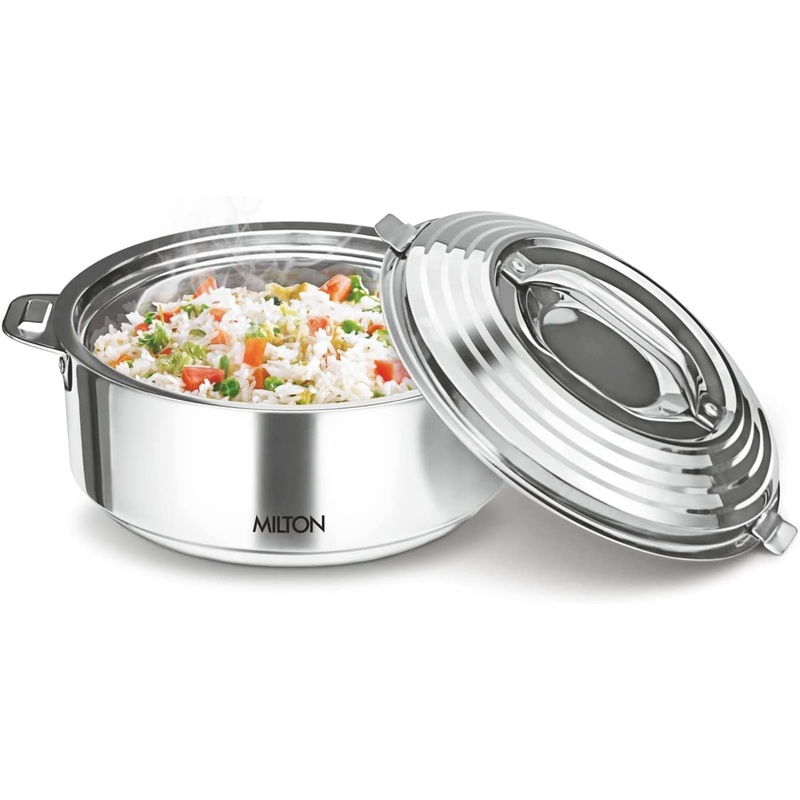 MILTON Galaxia 5-Liter Insulated Stainless Steel Hot Pot Casserole 5000ml