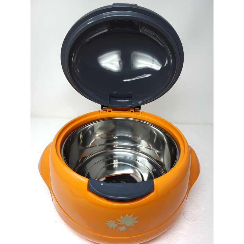 Milton Microwow One Touch 2500ml Insulated Microwaveable Inner Steel Casserole Hotpot Food Warmer