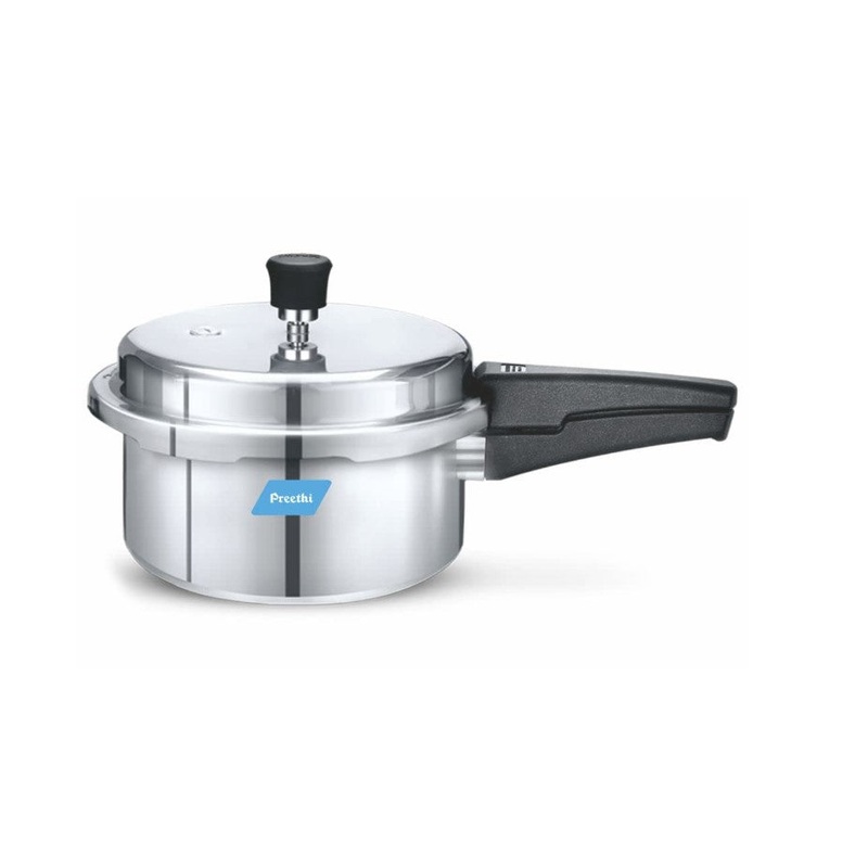 Preethi Aluminum Pressure Cooker Non Induction Base 3 Liters