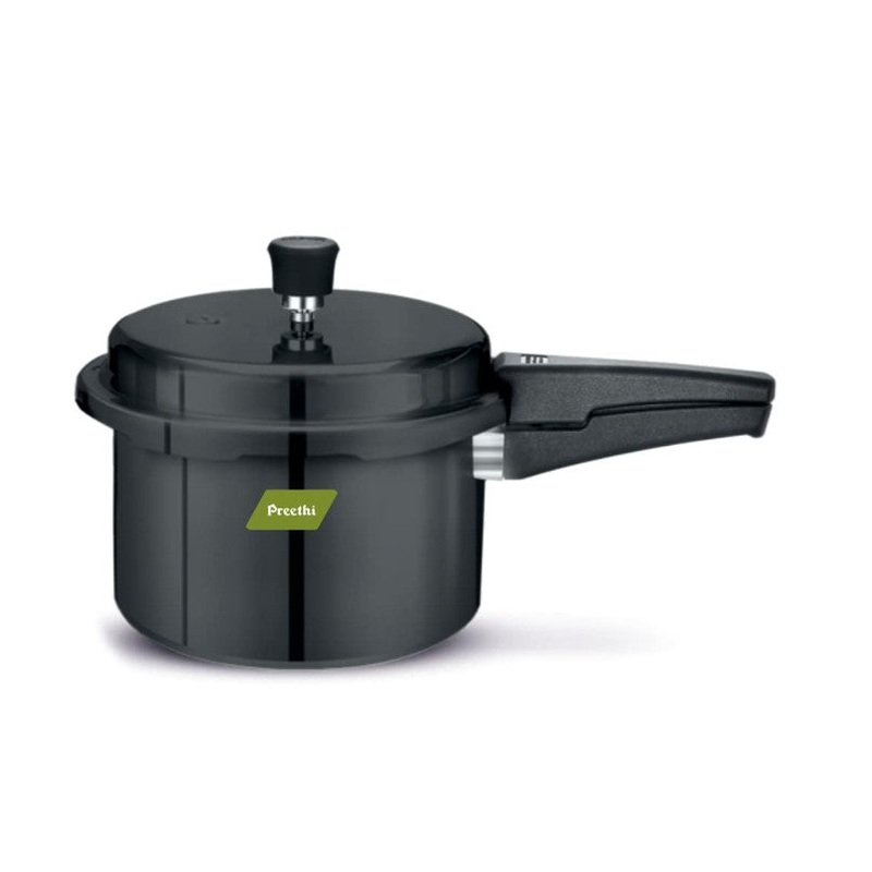 Preethi Hard Anodized Induction Base Outer Lid  5 Liter Pressure Cooker