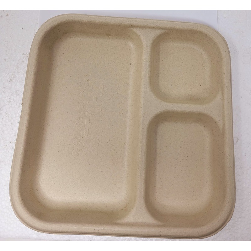 Tabakh 3 Compartment School Tray Pack of 50