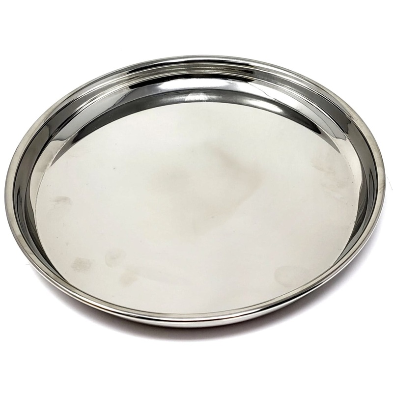 TABAKH Stainless Steel Beaded Thali