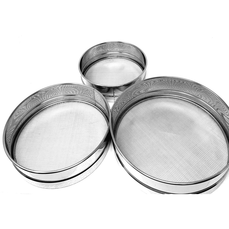 Tabakh Stainless Steel Fixed Sieves 3 Pcs Set