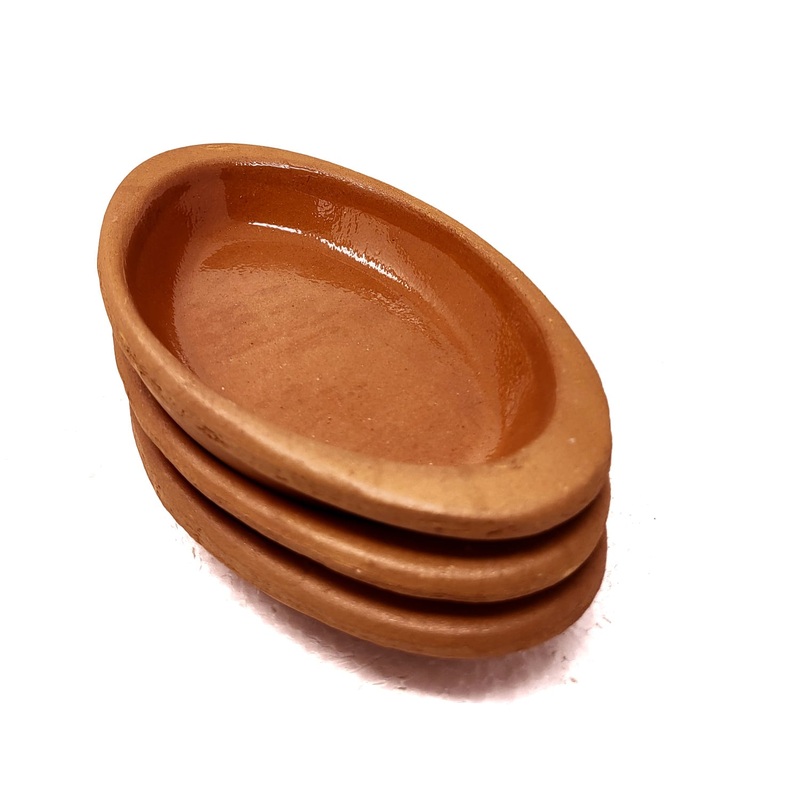 Tabakh Tiny Oval Platter Bowl  3 Pcs Set -Store Pickup Only