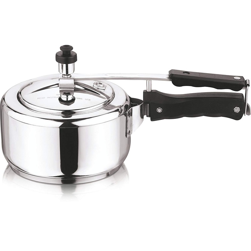 Vinod 3L Stainless Steel Inner Lid Sandwich Bottom Pressure Cooker, 3-Liter