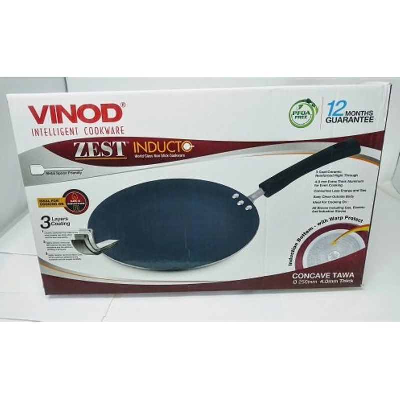 Vinod Non Stick Cookware 250 mm Tawa Flat