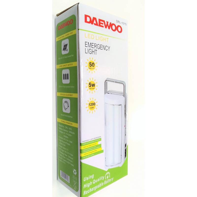 Daewoo DRL-1015 Emergency 5W LED Tube Light, 1200 mAh