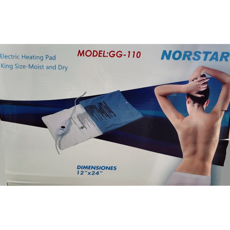 Norstar GG-110 Standard 12" x 24" Moist & Dry Heating Pad 110V for USA & Canada Use