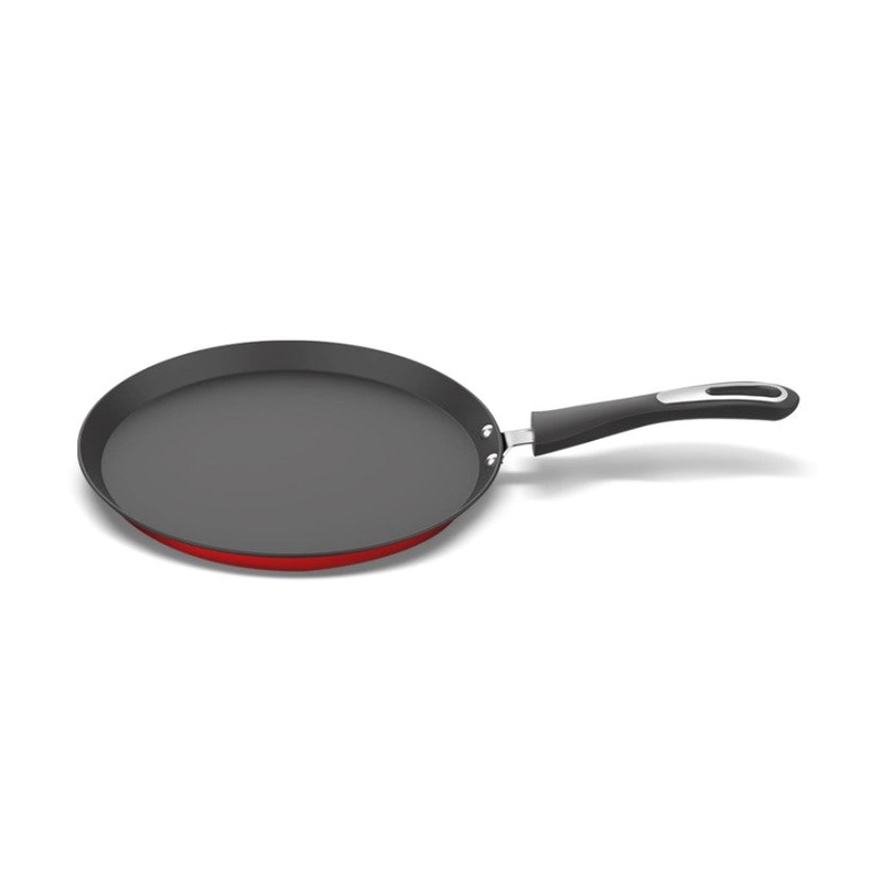 Preethi Dura Collection Non Stick Tawa, 26 cm, Gas & Induction Compatible, 5 Star Non Stick Effect, Chilly Red