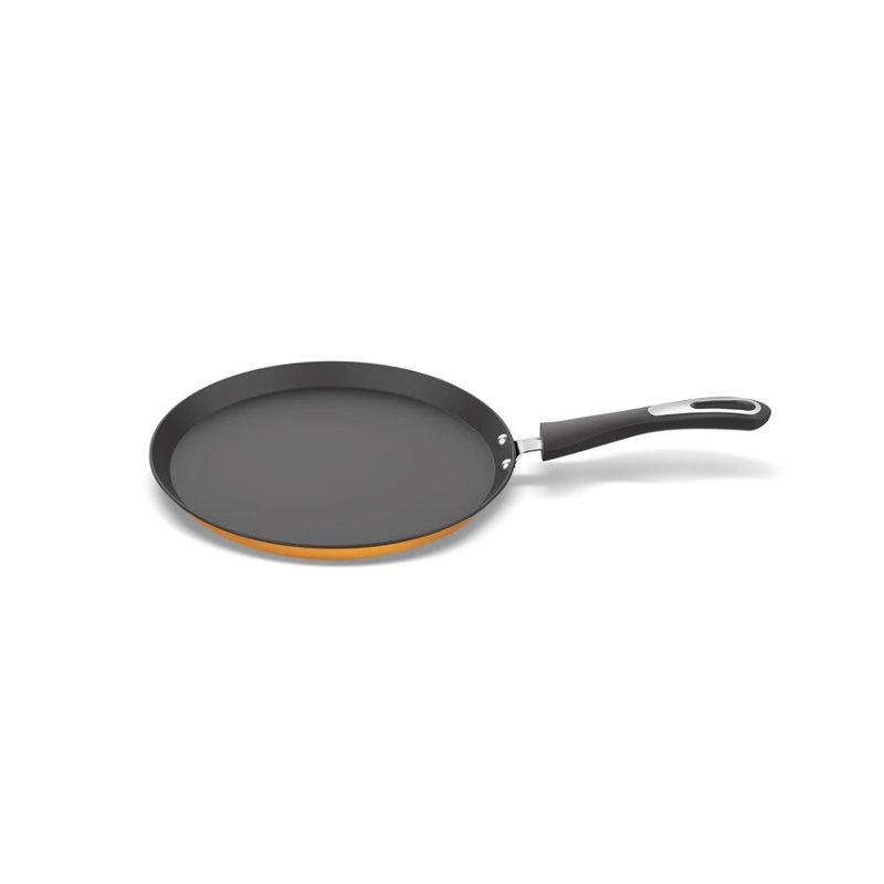 Preethi Dura Collection Non Stick Tawa, 26 cm, Gas & Induction Compatible, 5 Star Non Stick Effect, Turmeric Yellow