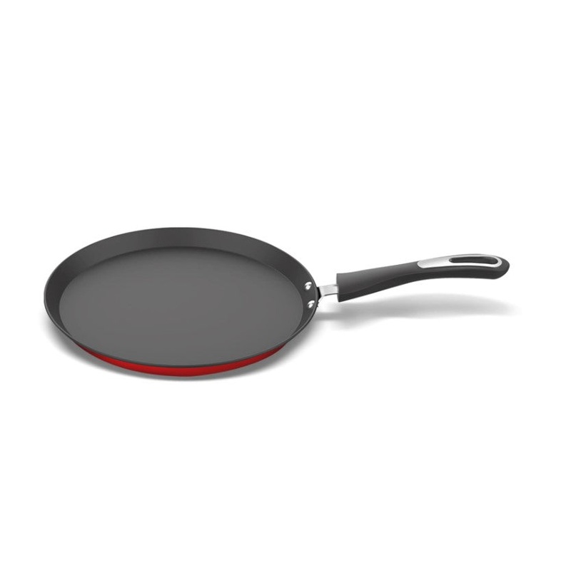 Preethi Dura Collection Non Stick Tawa 28 cm Gas and Induction Compatible Chilly Red