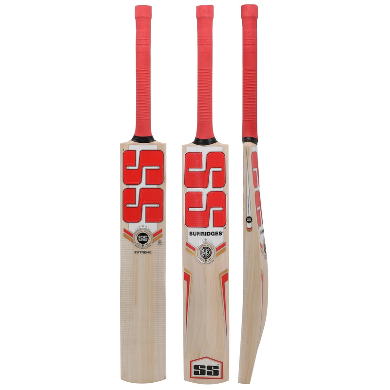 SS Extreme Kashmir Willow Leather Ball Cricket Bat Adult Size-Short Handle (Cover Included)