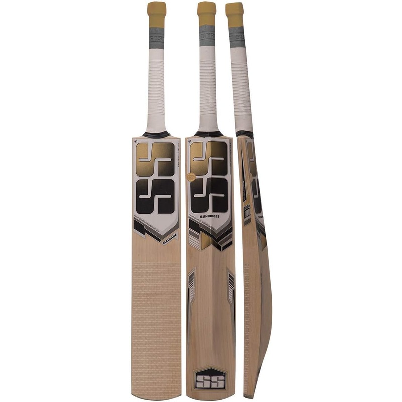 SS Magnum Kashmir Willow Leather Ball Cricket Bat Adult Size - Short Handle (Cover Included)