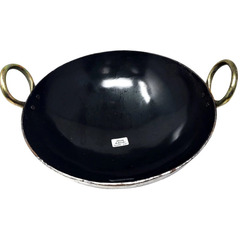 TABAKH Lucky Iron Kadai Round Bottom