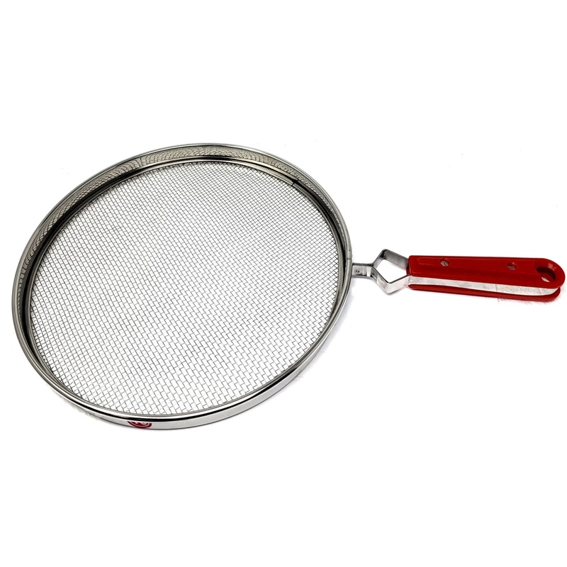 TABAKH Phulka Grill Roaster for Gas Stove, Grill Mesh Tawa Jali for Kitchen Cooking, Roti Basket Pulka Pan with Handle, Papad Jali, Mesh Brinjal Roaster (Stainless Steel, No-10)