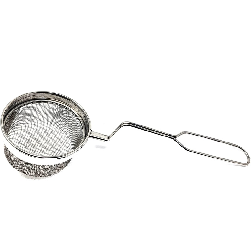 Tabakh Stainless Steel Puri Strainer Jara Deep Fry Oil Mesh Filter Size 2