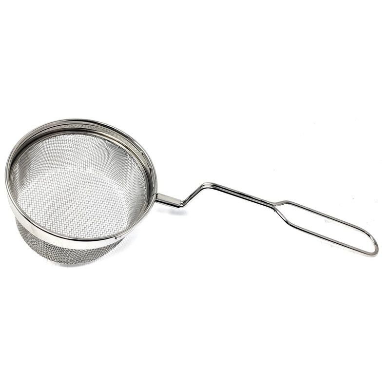Tabakh Stainless Steel Puri Strainer Jara Deep Fry Oil Mesh Filter Size 4
