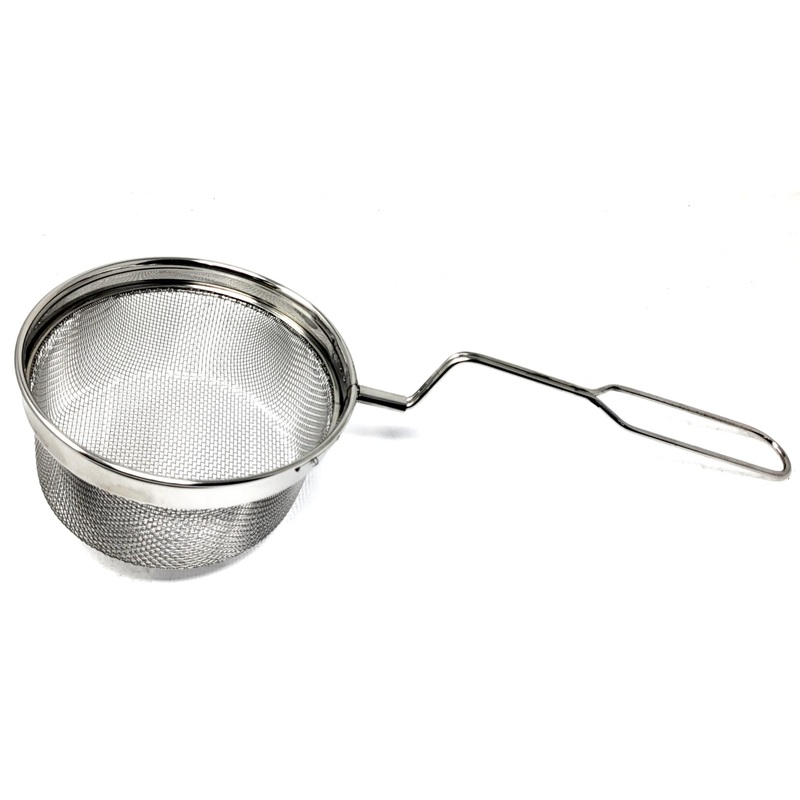 Tabakh Stainless Steel Puri Strainer Jara Deep Fry Oil Mesh Filter Size 5