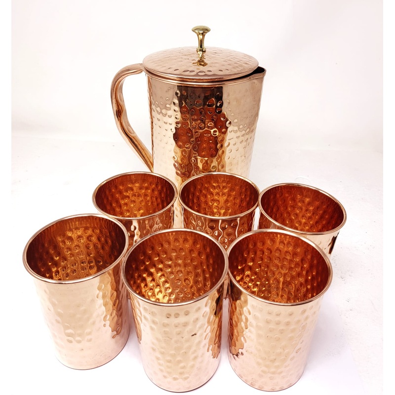 Tabakh Steel Copper 7 Pcs Lemon Set