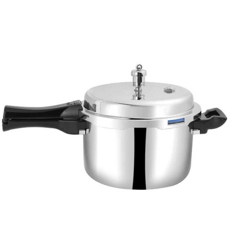 Vinod Platinum Triply Stainless Steel Pressure Cooker Outer Lid - 5 Litre | SAS Bottom Cooker | Induction and Gas Base Cooker | ISI and CE certified