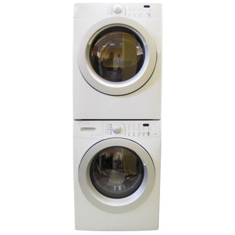 Frigidaire MFW126BZKS & MDE676NZHS Stack Washer Dryer 220Volts