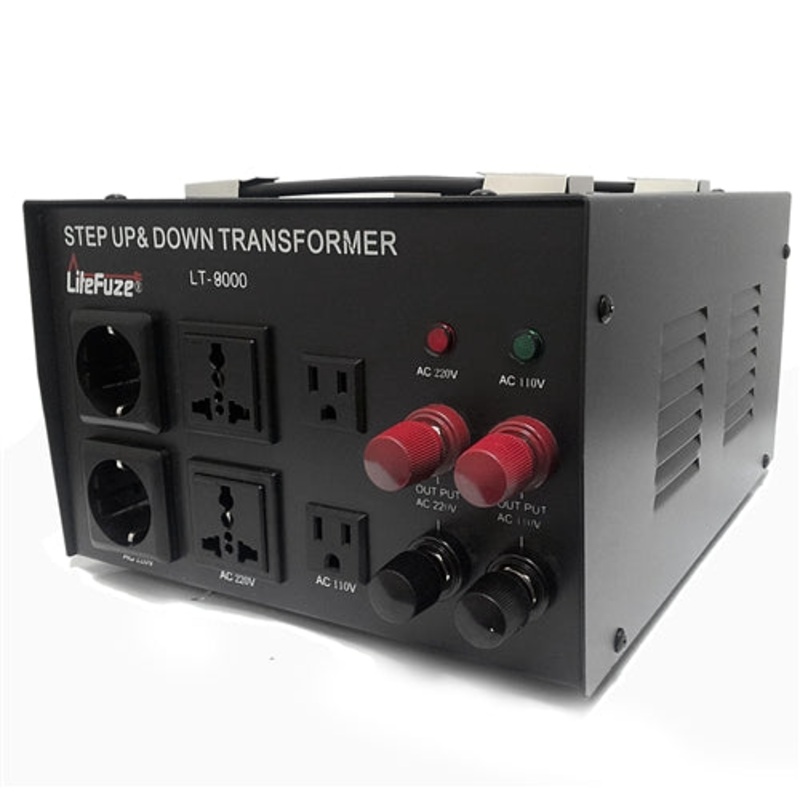 LiteFuze 8000 Watts Heavy Duty Voltage Transformer Converter LT-8000