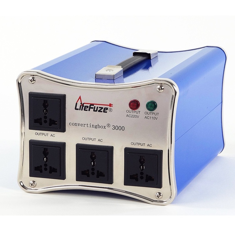 LiteFuze Convertingbox 3000 Watts Premium Step Up/Down Voltage Converter Transformer