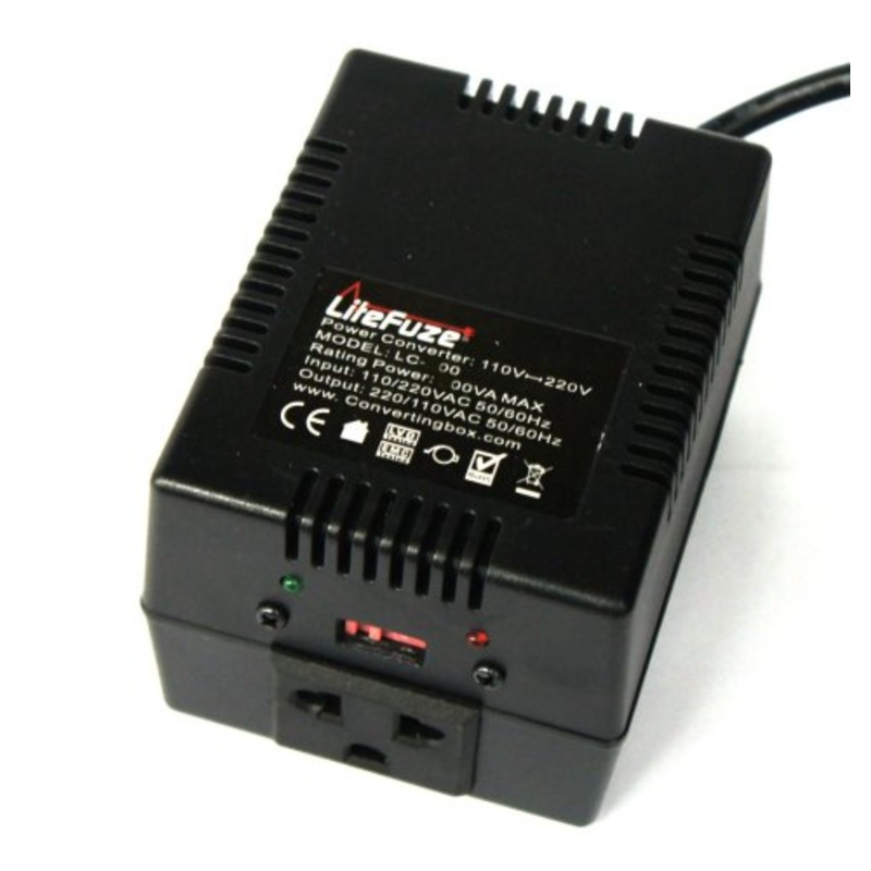 LiteFuze LC-100 100 Watt Step Up/Down Travel Voltage Converter