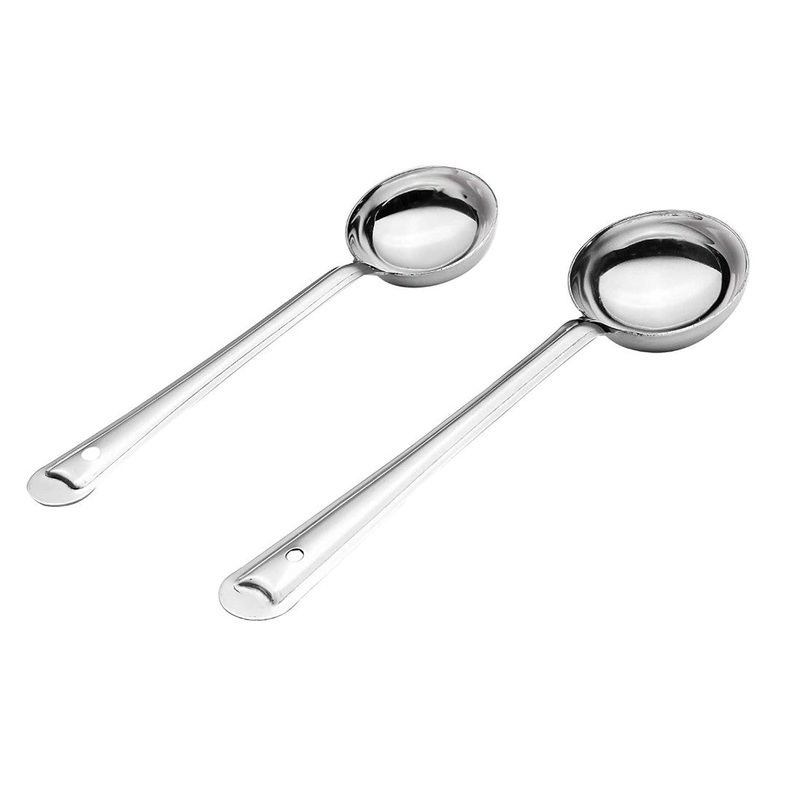 Tabakh Stainless Steel Basting/Serving Ladle Set (2 Pieces) Premium Stainless Steel Kitchen Tools Set for Cooking Set