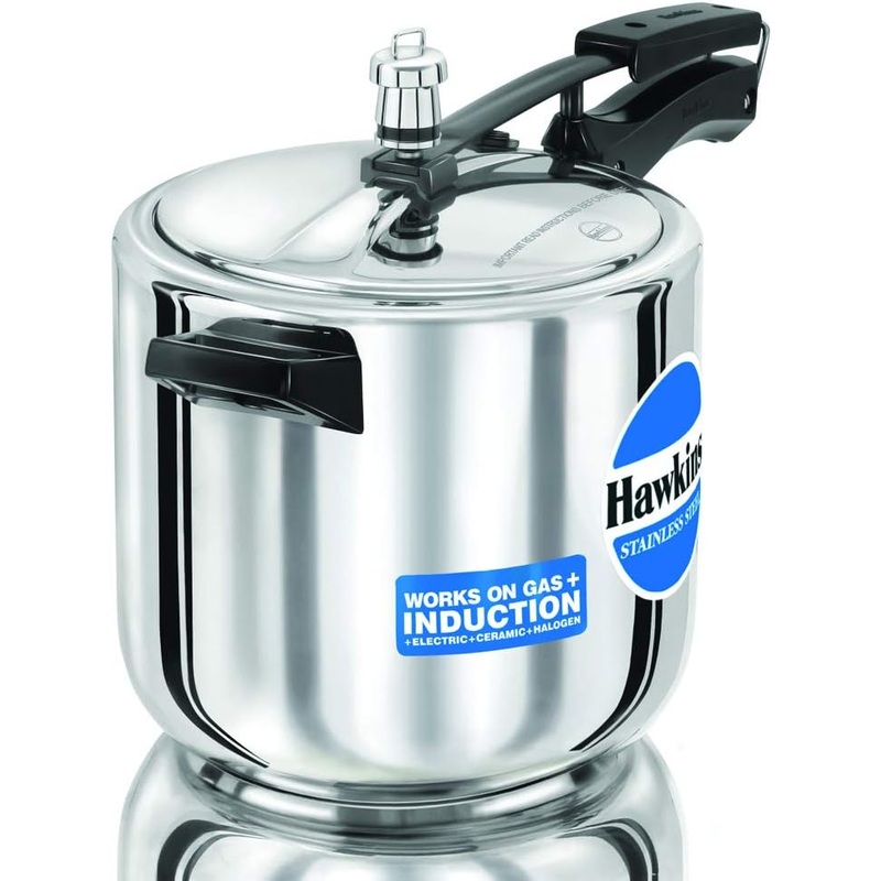 Hawkins Stainless Steel 6 Liter Pressure Cooker HSS60