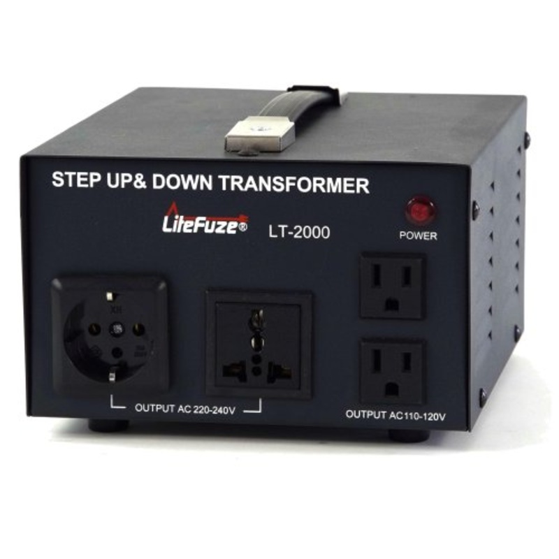 LiteFuze 2000 Watts Heavy Duty Voltage Transformer Converter LT-2000
