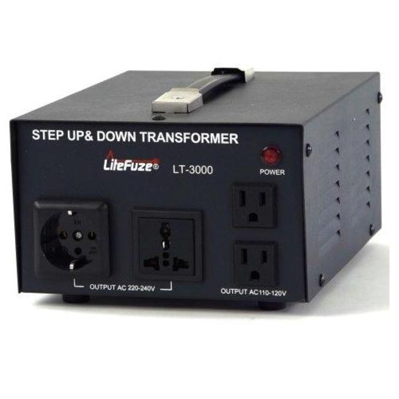 LiteFuze 3000 Watts Heavy Duty Voltage Transformer Converter LT-3000