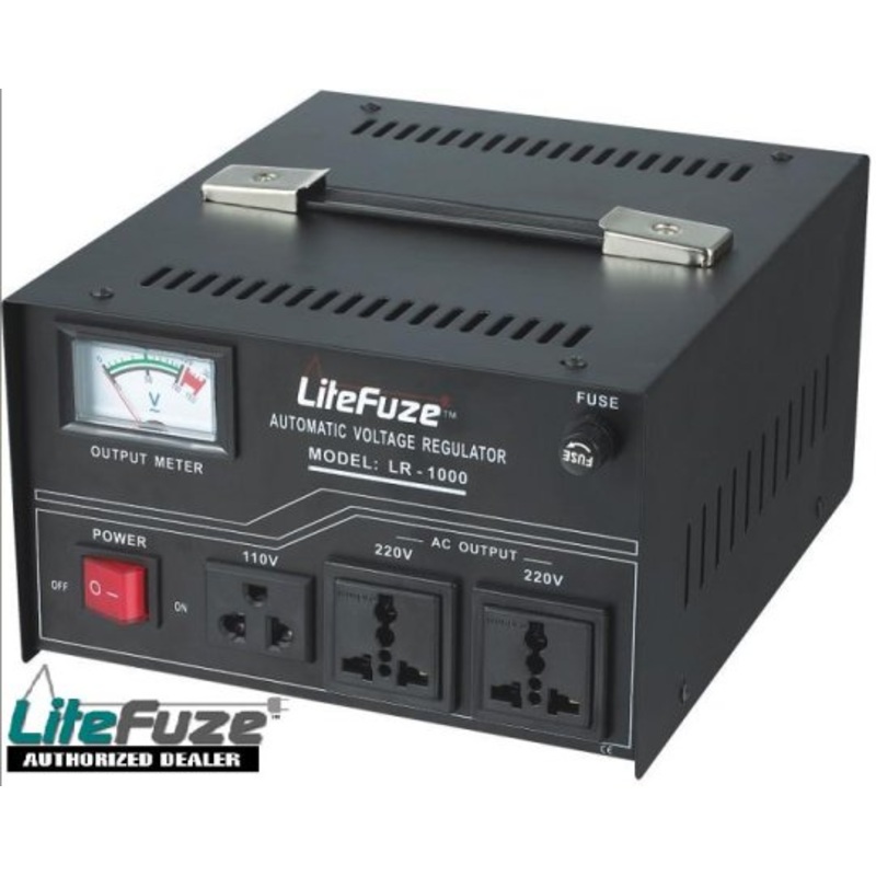 LiteFuze LR-1000 Heavy Duty 1000 Watt Voltage Regulator/Converter