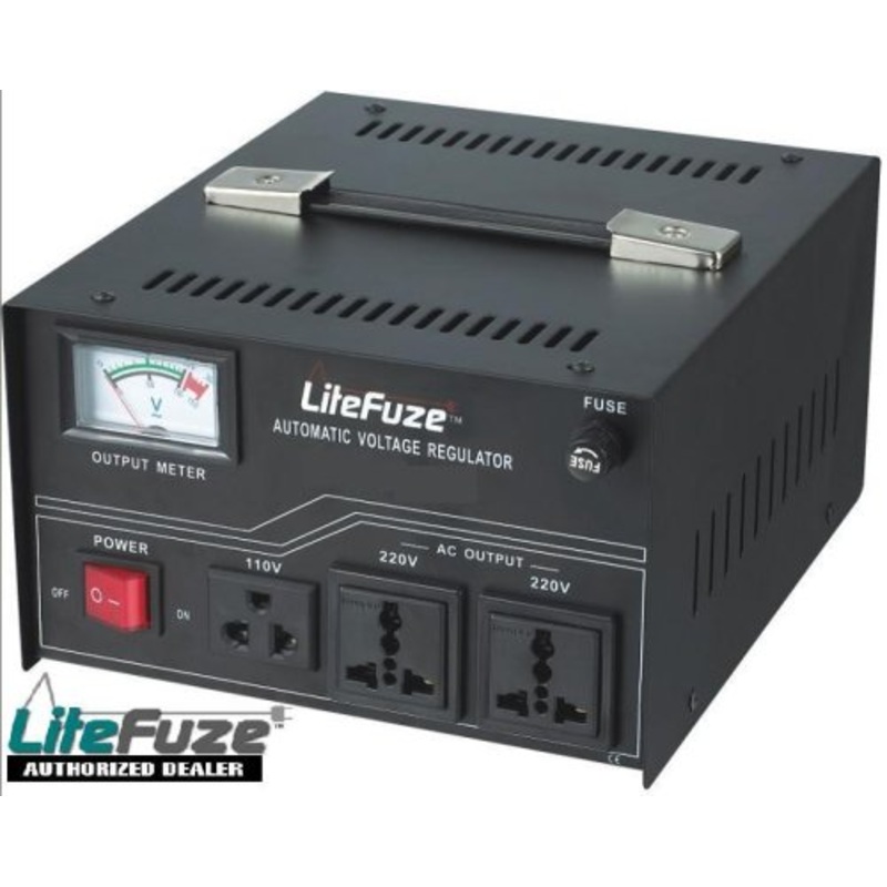 LiteFuze LR-1500 Heavy Duty 1500 Watt Voltage Regulator/Converter