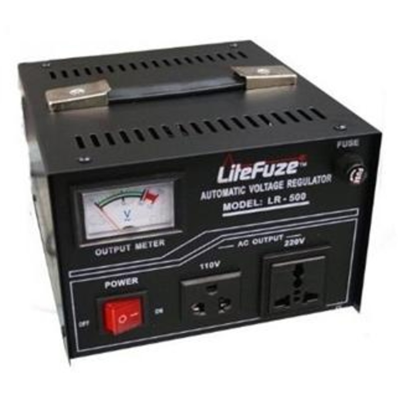 LiteFuze LR-500 Heavy Duty 500 Watt Voltage Regulator/Converter