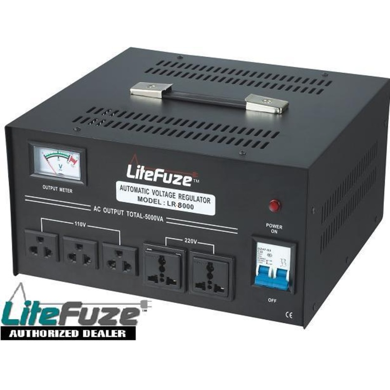 LiteFuze LR-8000 Heavy Duty 8000 Watt Voltage Regulator/Converter
