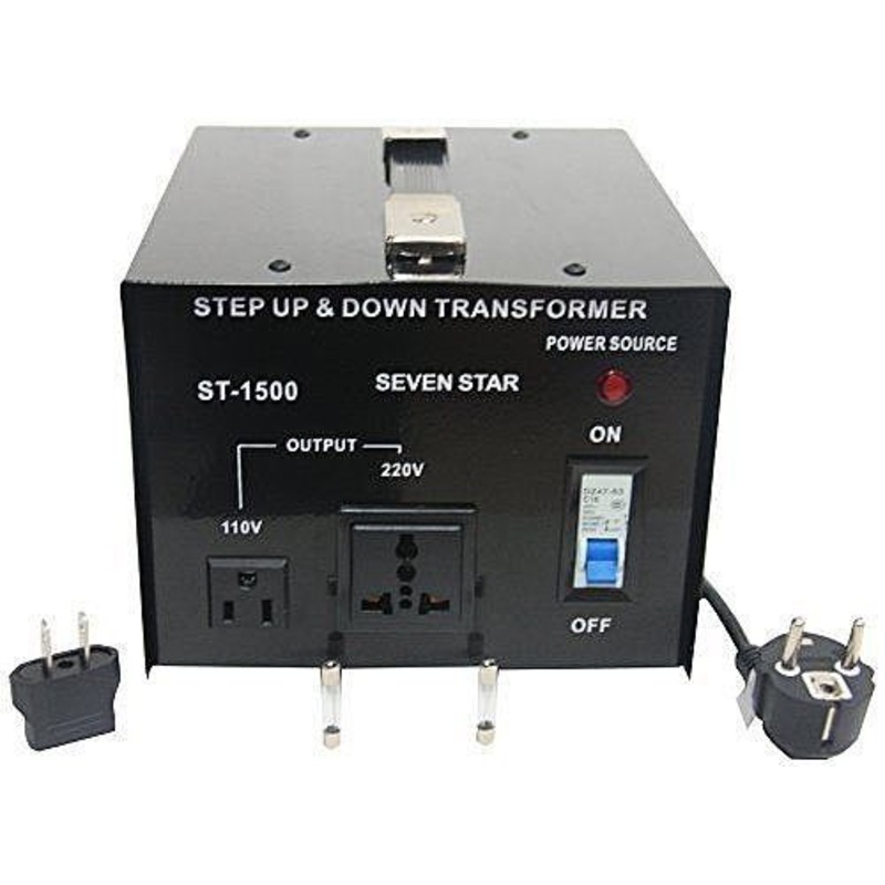 Seven Star ST-1500 Voltage Transformer Converter Step Up / Down 1500 Watts 110/220V