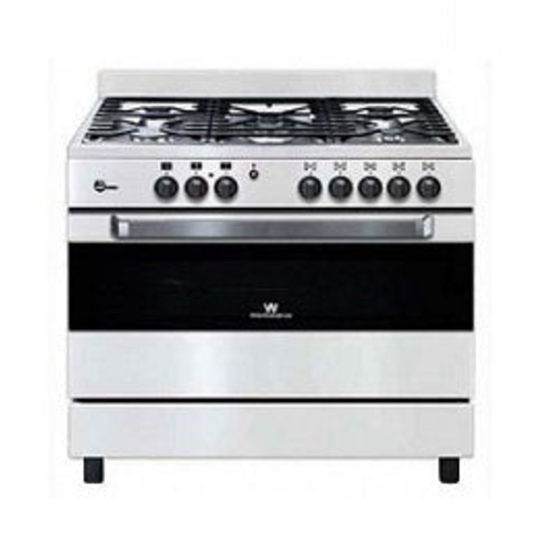 WHITE WESTINGHOUSE WPGFT9055CMW GAS COOKING RANGE 220V
