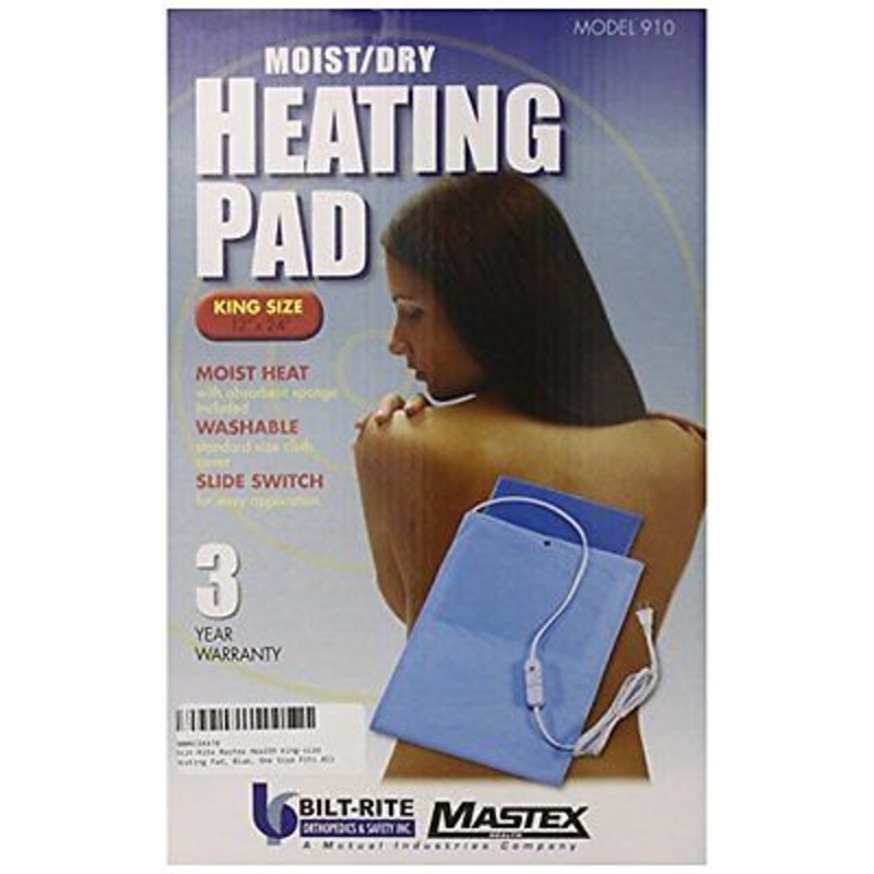 MaxHeat by SoftHeat Plus HP910 Heating Pad Moist/Dry, King Size, 12x24", 220V