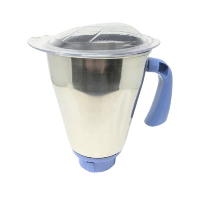 Preethi Blue Leaf Platinum Stainless Steel Large Jar - 1.7 Liter with Lid